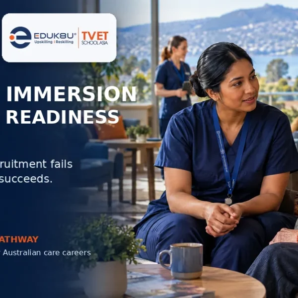 Cultural Immersion and Clinical Readiness. Why off-the-shelf recruitment fails where deep training succeeds. From placement to pathway with Workready Asia and EDUK8U.